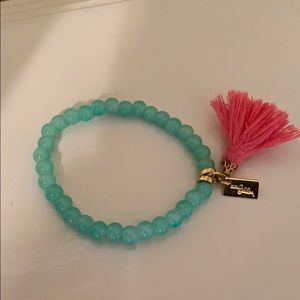 Lilly Pulitzer sea foam green and pink bracelet